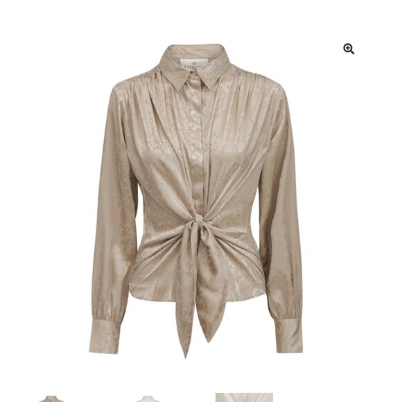 ** NWT ** Karmamia Lee Front Tie Shirt --MULTIPLE COLORS AVAILABLE - Picture 12 of 14